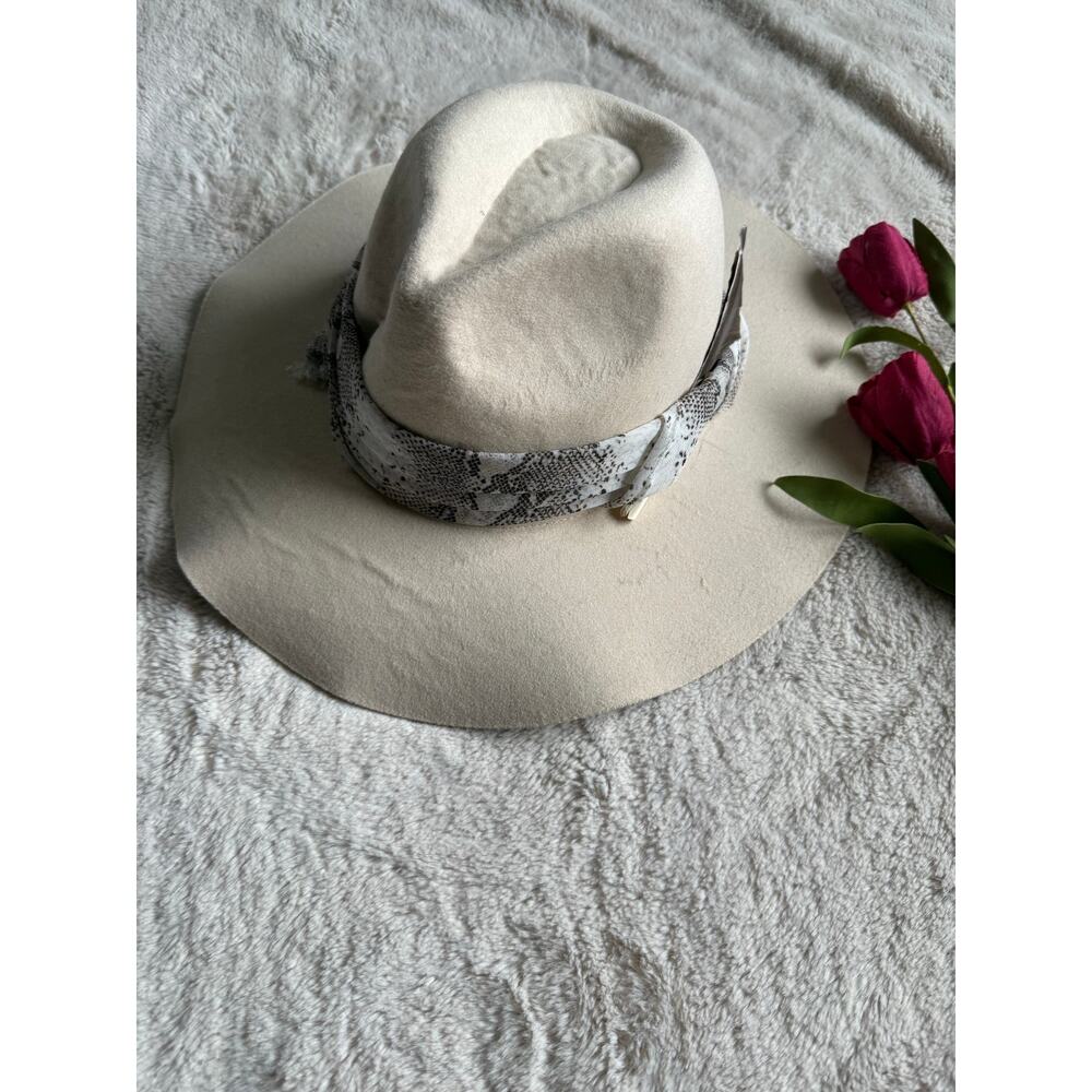 San Diego Hat Company Cream Felt Fedora Hat One-size